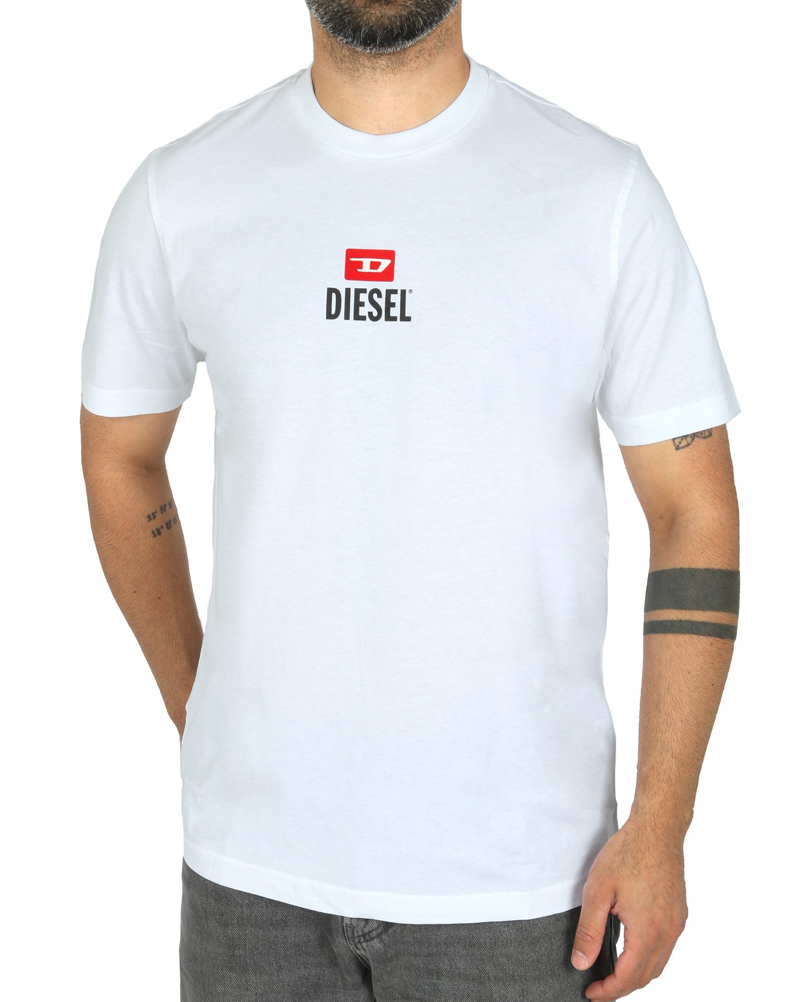 Diesel Rundhalsshirt Regular Fit - T-JUST SMALL-NEW D LOGO günstig online kaufen