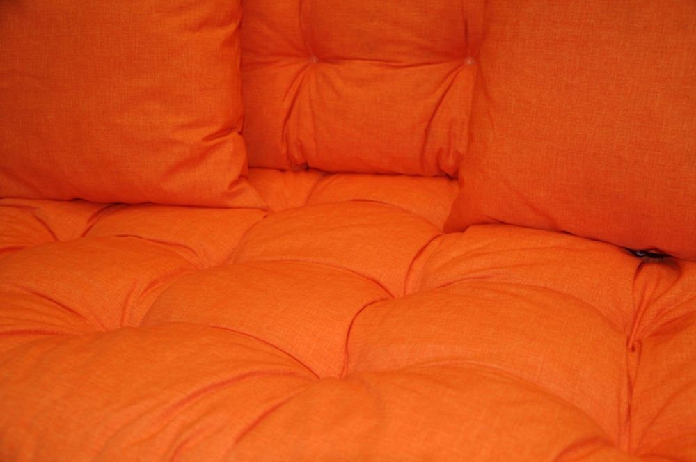 Orange Europalette Palette Palettenkissen Rattani Kissen für Polster