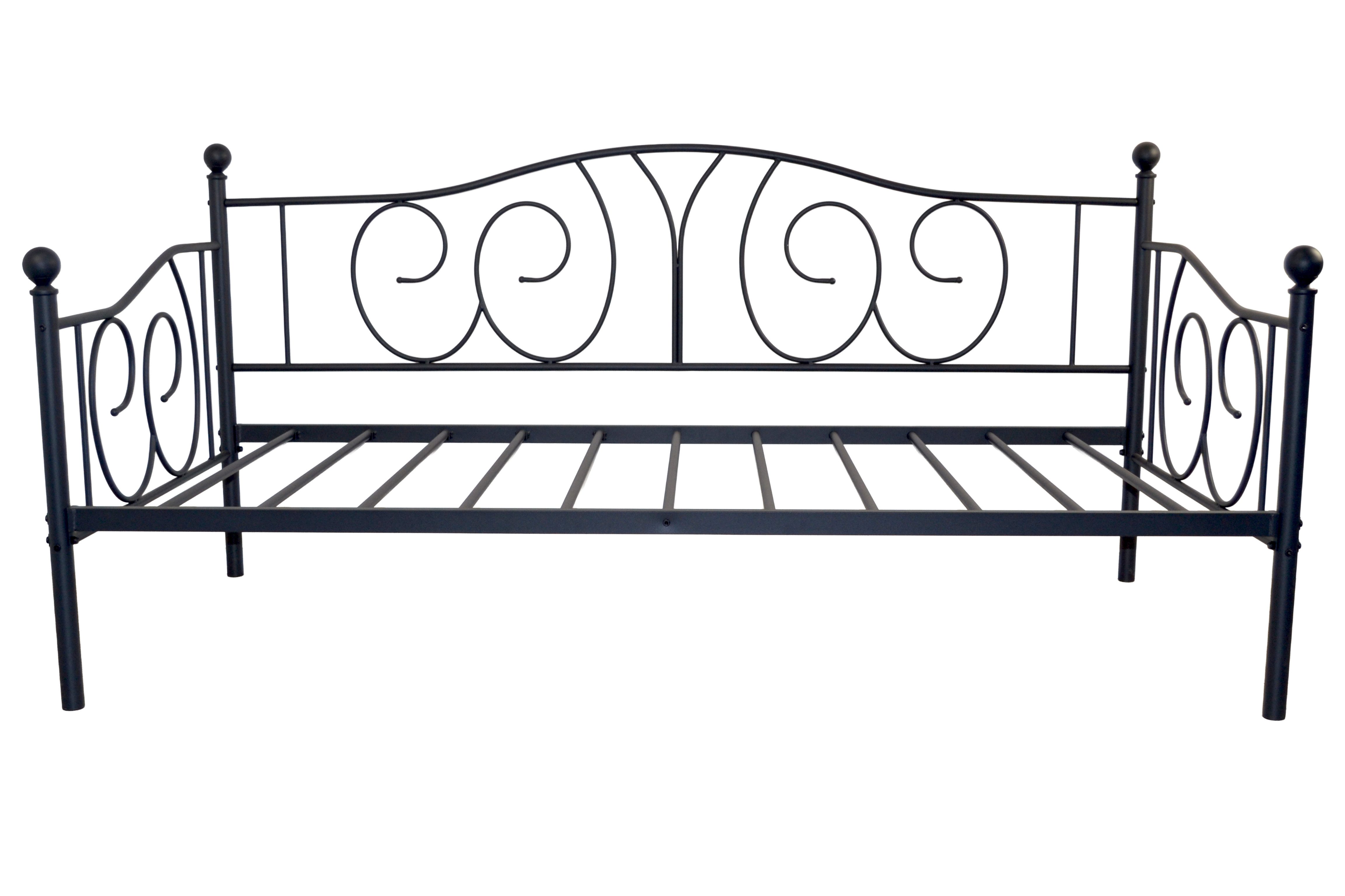 moebel-direkt-online Daybed Metallbett Daybett mit Gästebett in zwei Farben – Bild 5 von 5