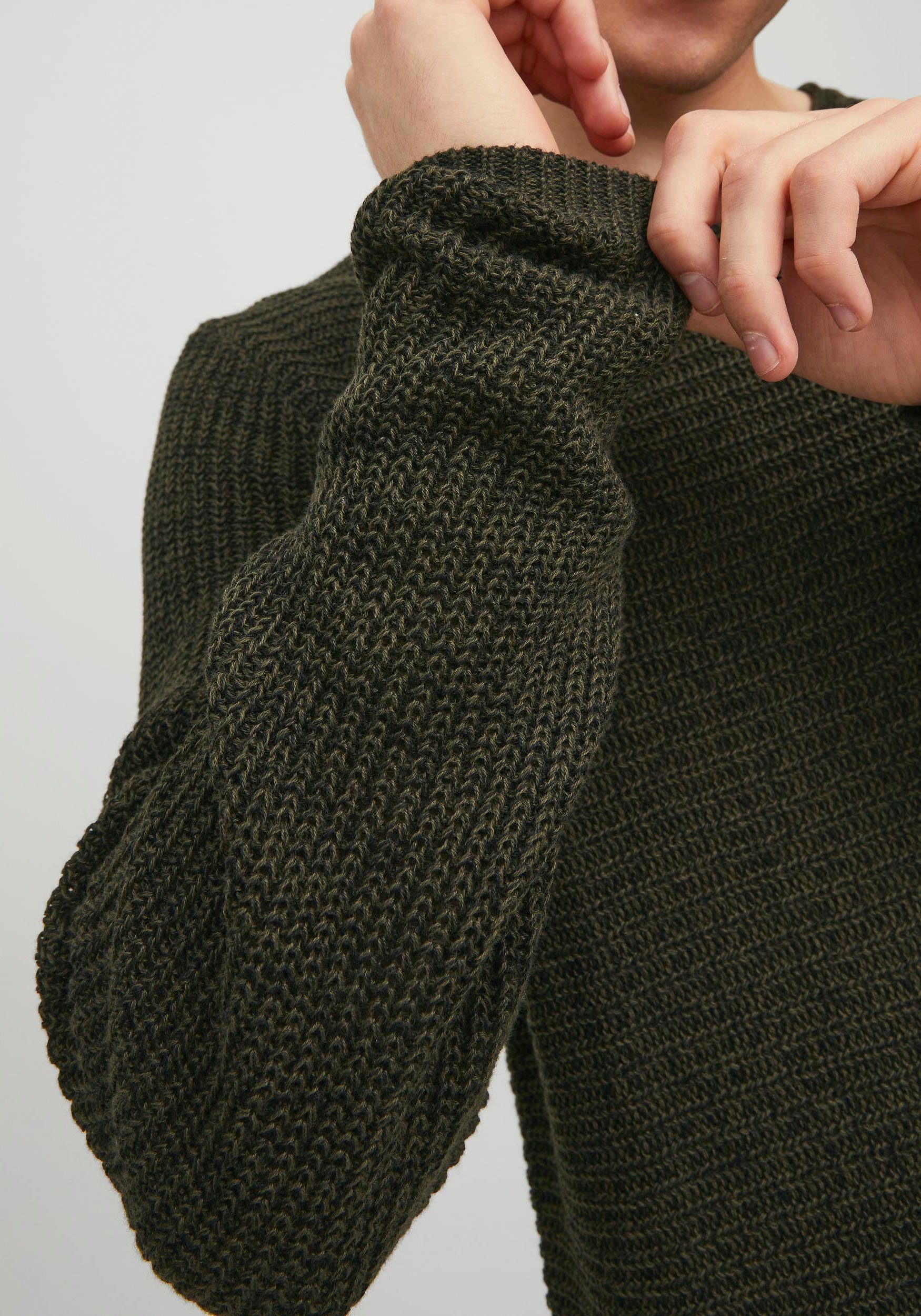 Jack & Jones Rundhalspullover Rosin CREW PHIL KNIT NECK