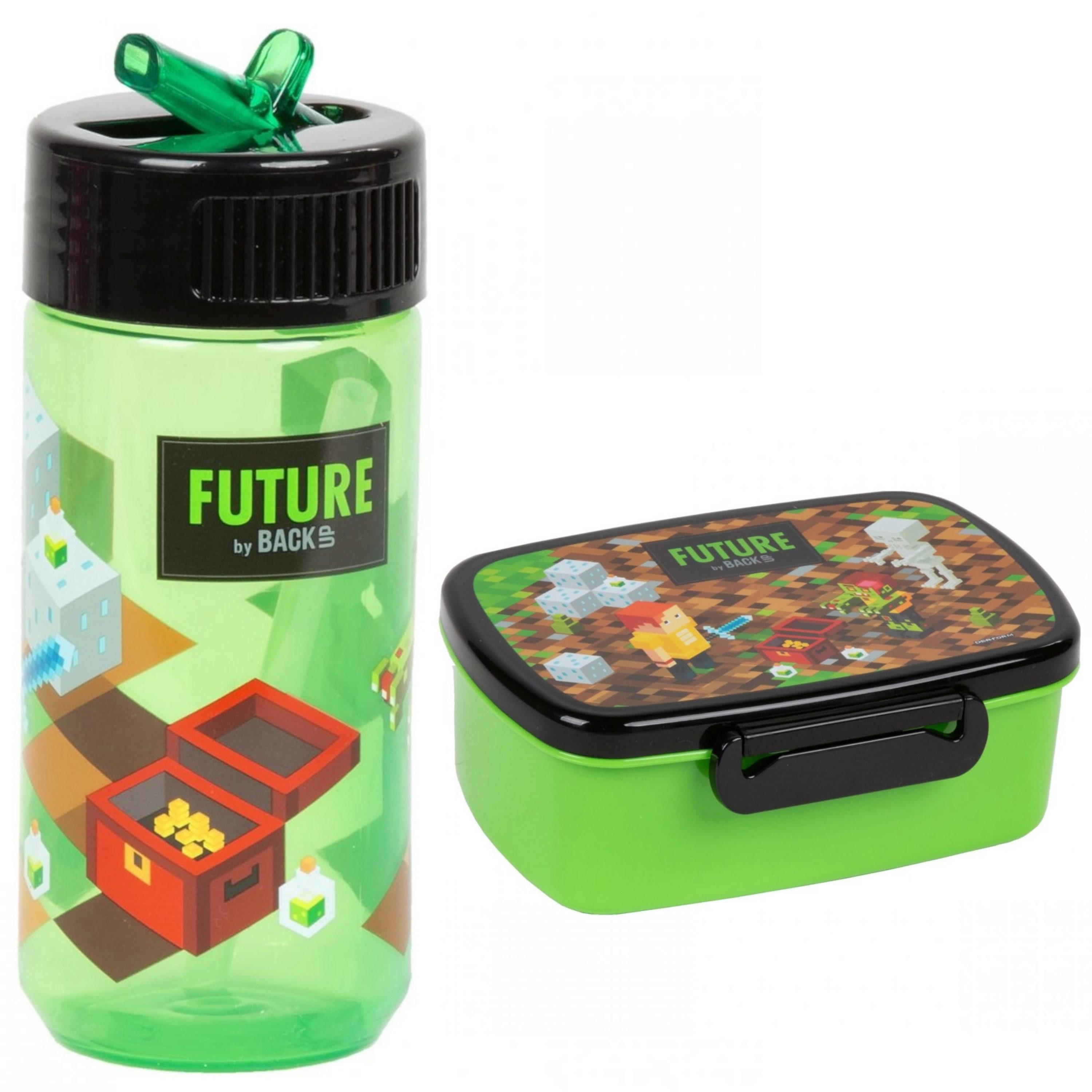 GOLDKIDS Lunchbox Brotdose und Trinkflasche Set, (Kinder – BPA-frei, auslaufsichere, Trinkflasche), 330 ml
