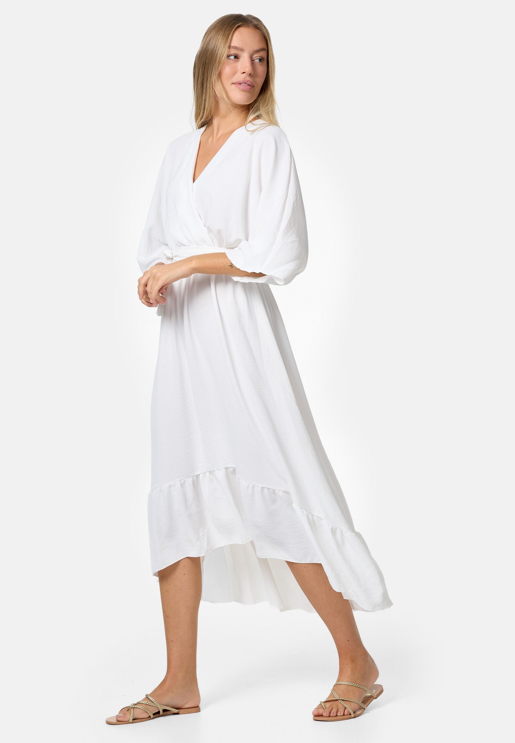 Rayshyne Maxikleid PM-25 (Midi Wickelkleid Optik Sommerkleid in Einheitsgrö günstig online kaufen