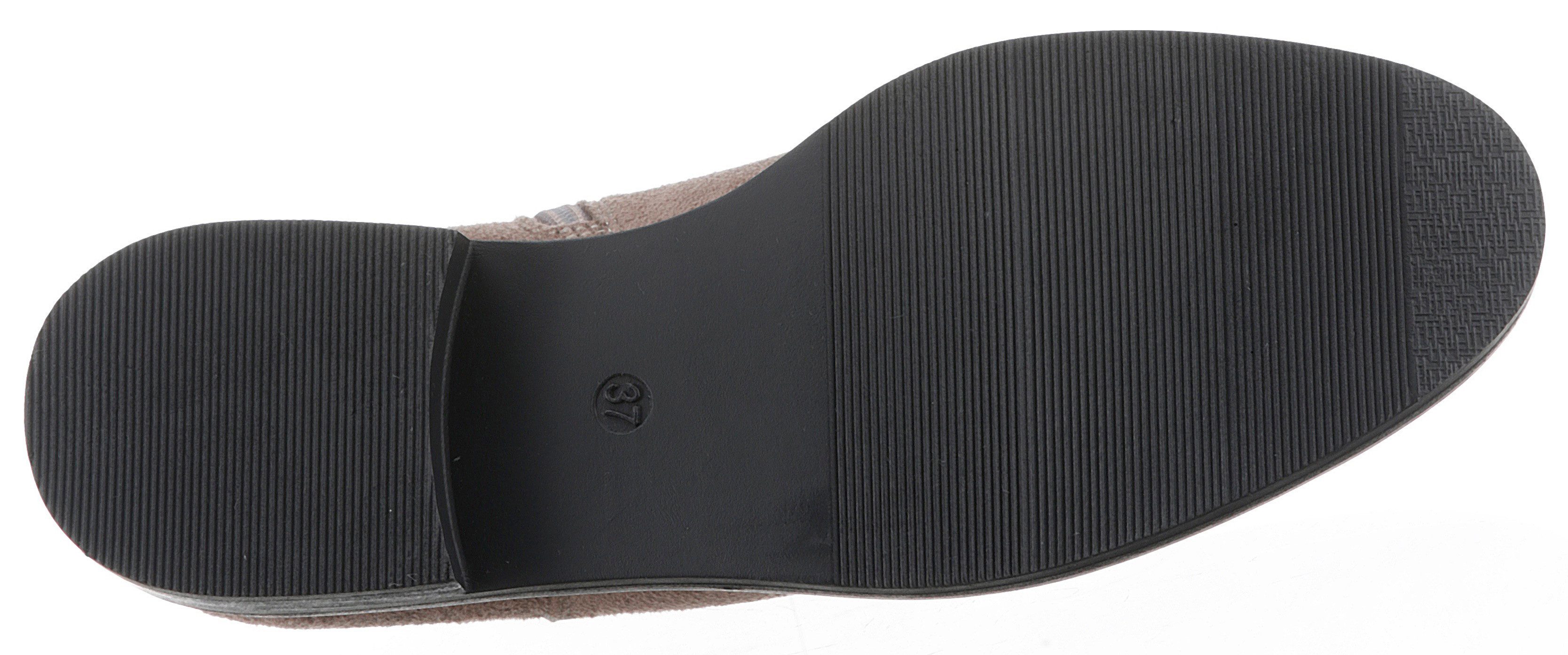 Aniston SHOES Chelseaboots Stiefelette, Blockabsatz, mit breitem Stretch