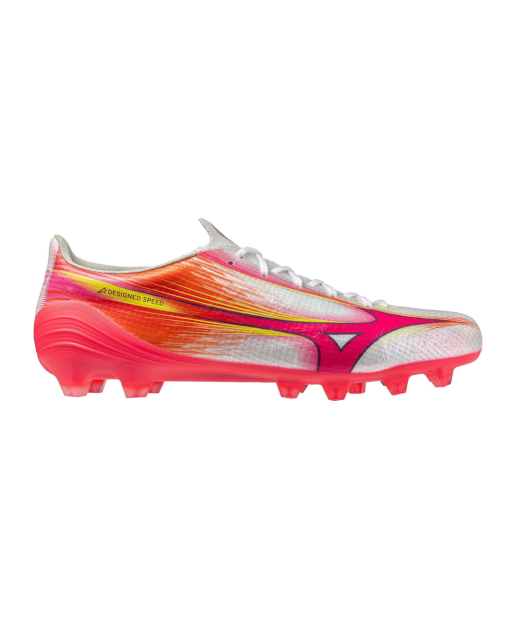 Mizuno Mizuno Alpha III Elite FG Blazing Flair Weiß Fußballschuh