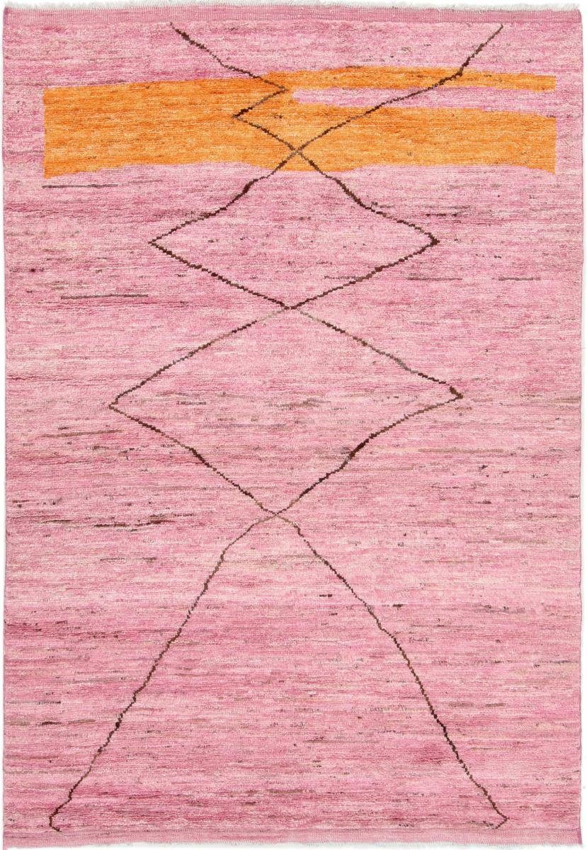 Orientteppich Berber Design 144x210 20 Moderner Orientteppich, mm rechteckig, Handgeknüpfter Nain Trading, Höhe