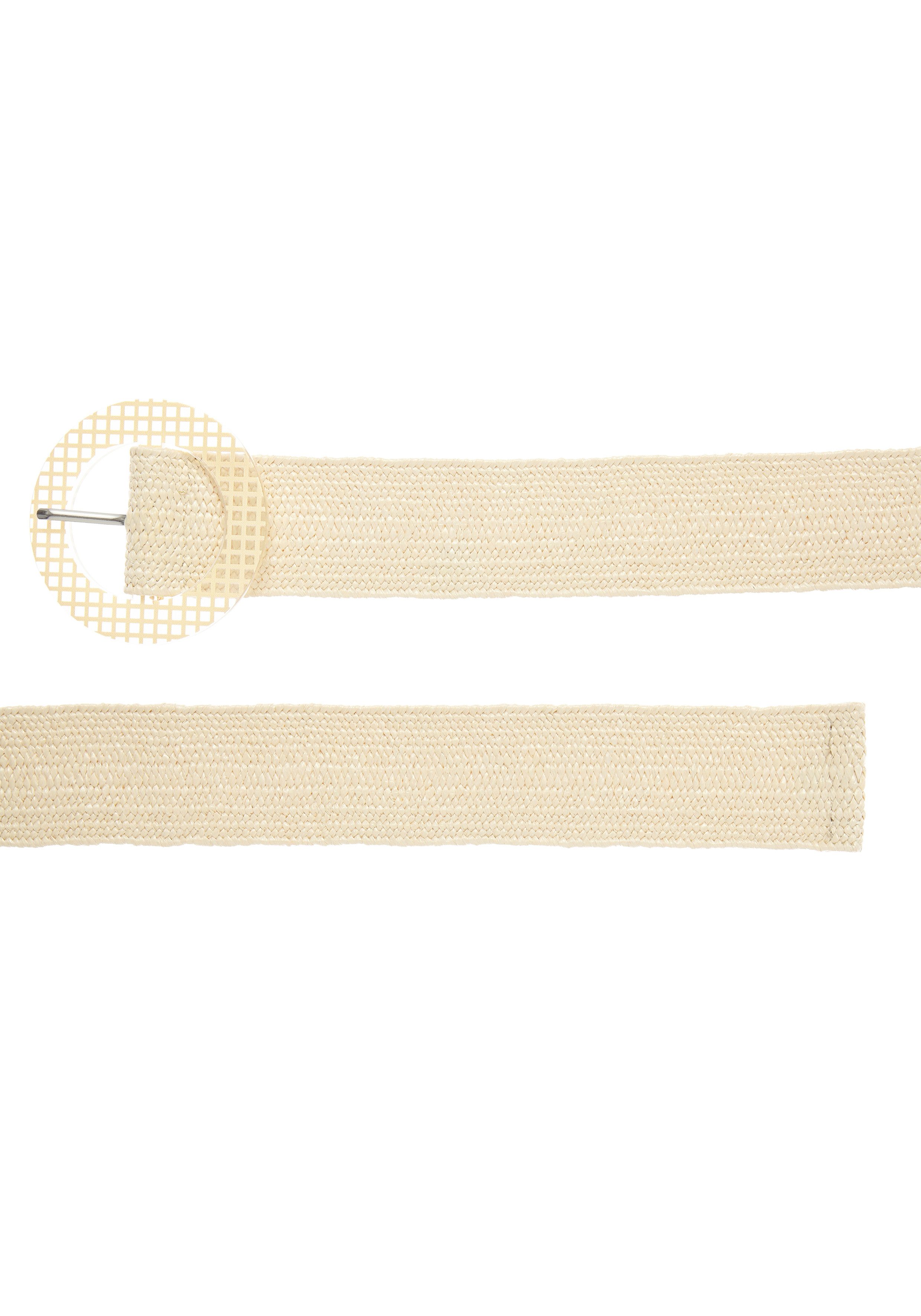 LASCANA Taillengürtel Stretchgürtel, Bauchgürtel mit Shaping-Effekt, für Kleid & Overall, Sommergürtel, Bast-Optik
