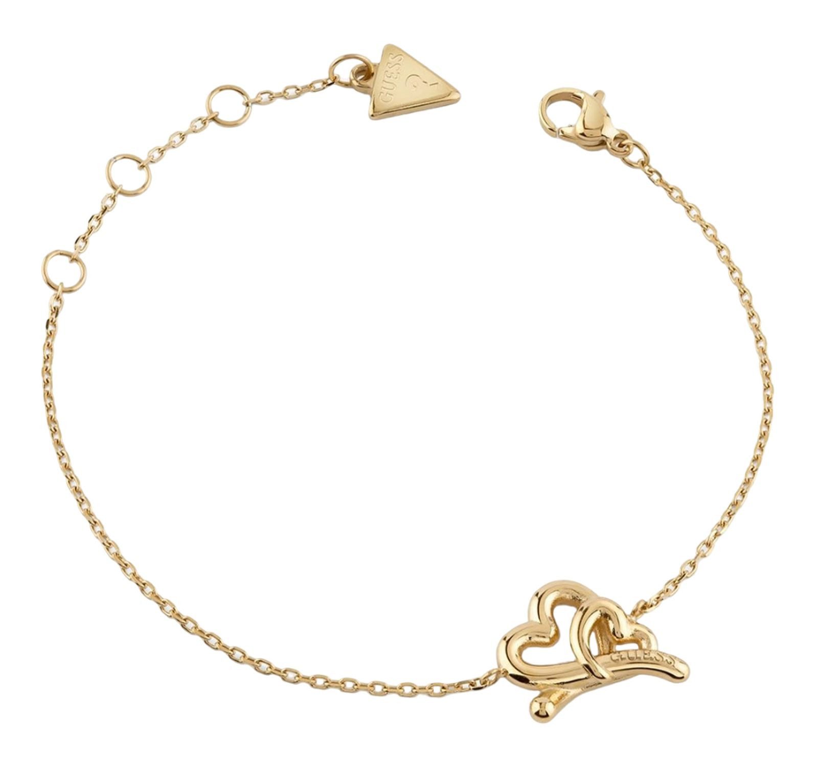 Guess Gliederarmband 14mm Embraced Hearts Bracelet