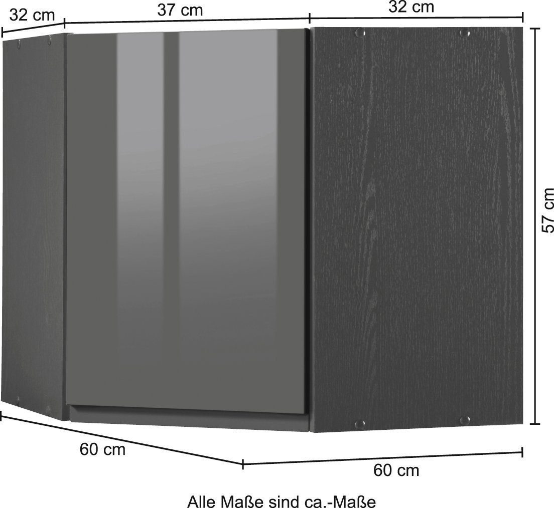 KOCHSTATION Eckhängeschrank KS-Virginia 60 cm breit