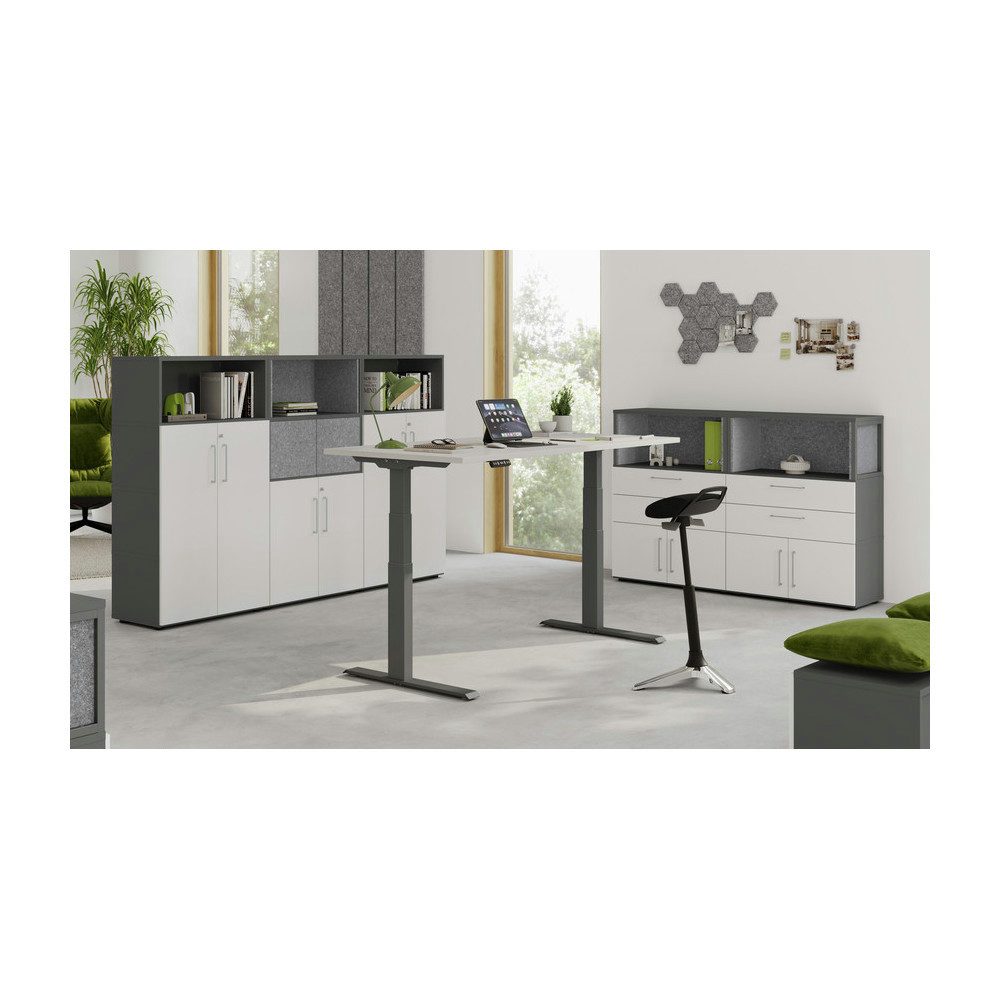 HAMMERBACHER Aktenschrank Easy Office (Komplett Set, 6-St., 6 teilig) werkzeuglose Montage mit Threespine® click furniture technology