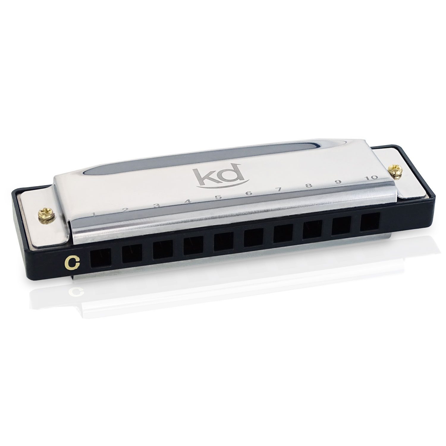 keepdrum Mundharmonika keepdrum Bluesharp KDBHC diatonische Mundharmonika C-Dur C Deutsch, Set, mit Etui