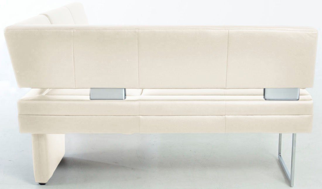 Eckbank, 31 Distanzhalter & links Komfort Schenkel mit dekorativen bianco Wohnen rechts, K+W oder langer