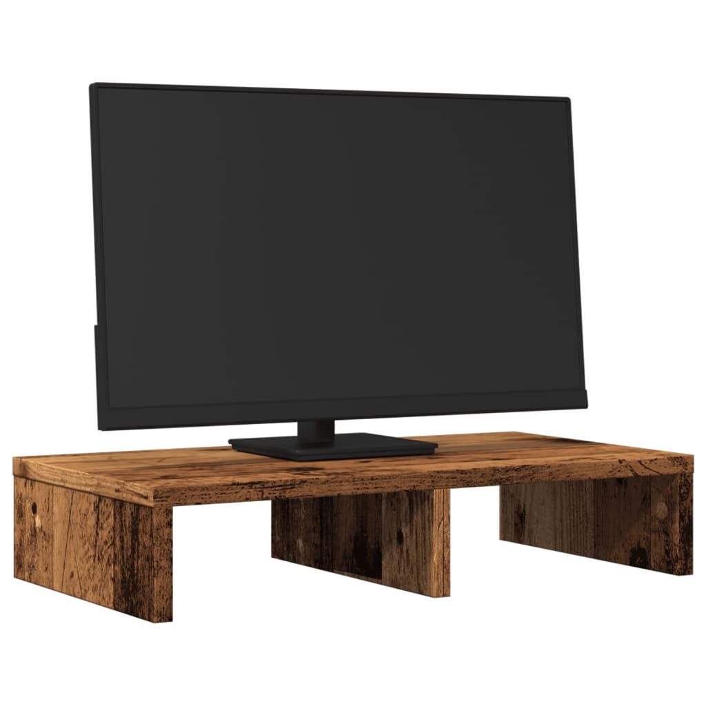 vidaXL Computertisch Monitorständer Altholz-Optik 50x27x10 cm günstig online kaufen