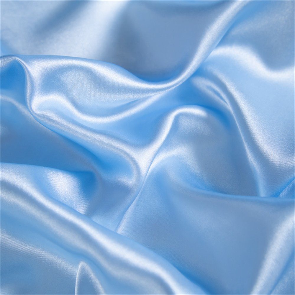 Blau verschiedenen aus Tagesdecke in aus Rouemi Kissenbezüge Tagesdecke, Laken Größen, Eisseide