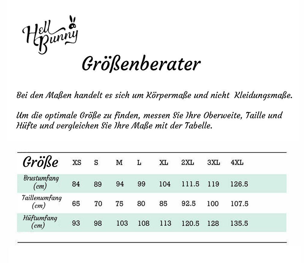 Hell Bunny A-Linien-Rock Calypso 50's Tropical Swing Skirt Vintage Blumenmuster Retro Tellerrock