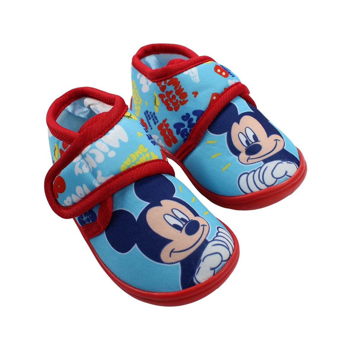 Mickey Mouse Hausschuhe Klettverschluss 22 23 24 25 26 27 Hausschuh