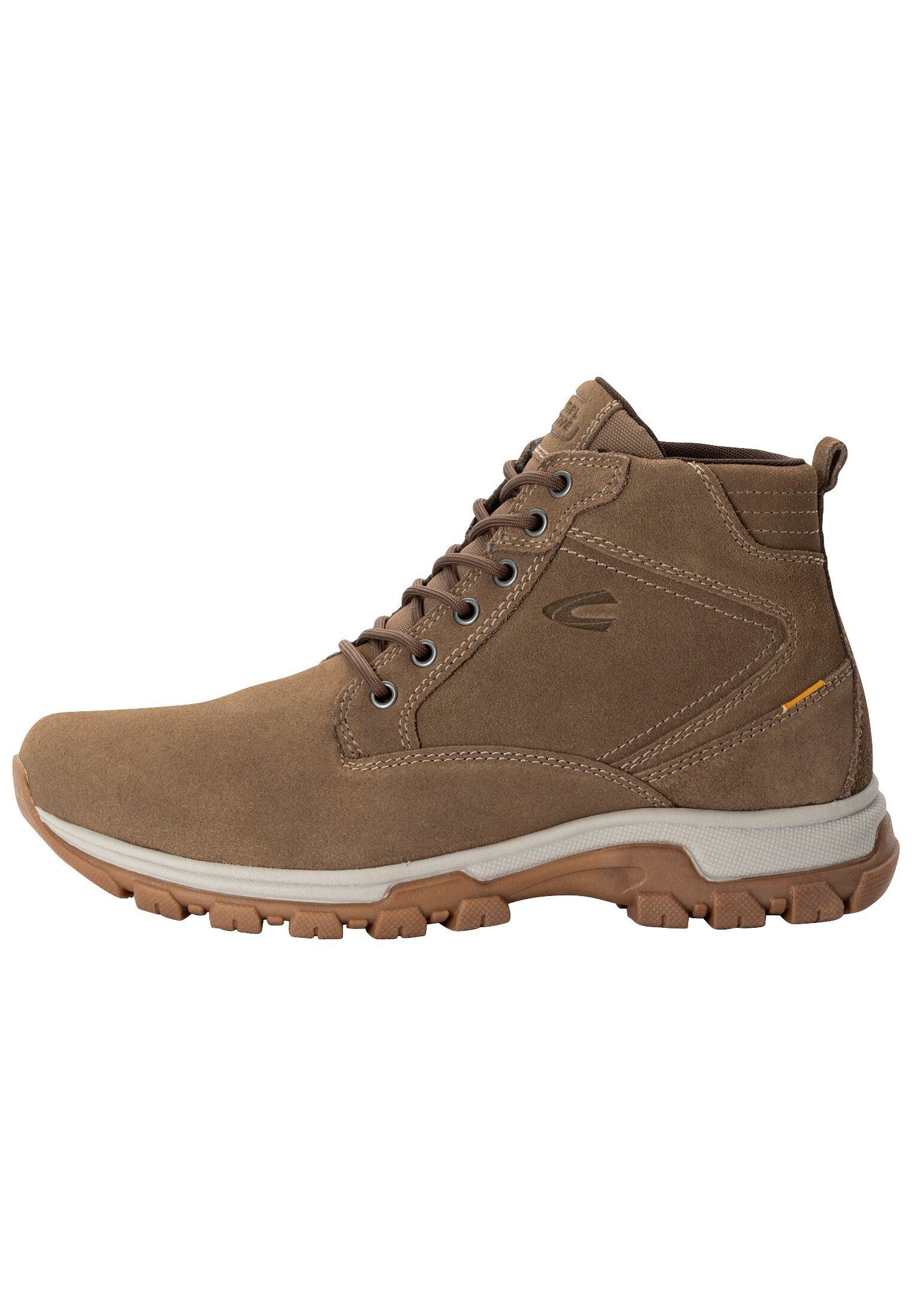 camel active aus Veloursleder Schnürstiefelette