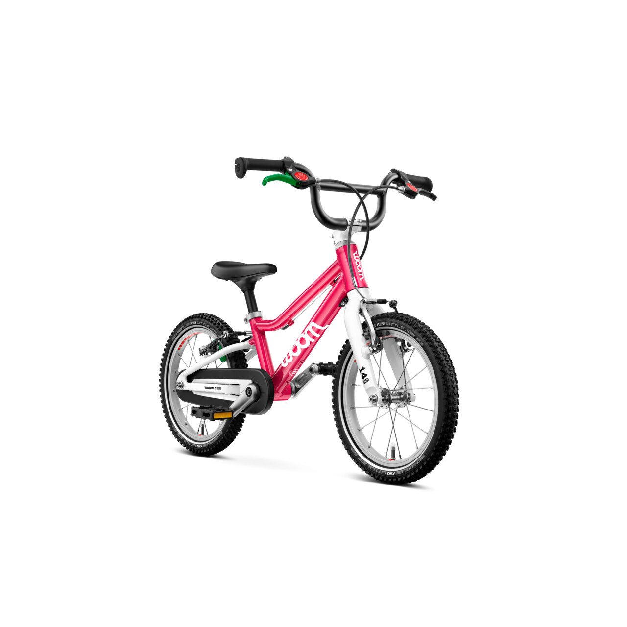WOOM Kinderfahrrad GO 2 Kinderfahrrad 14" hot pink