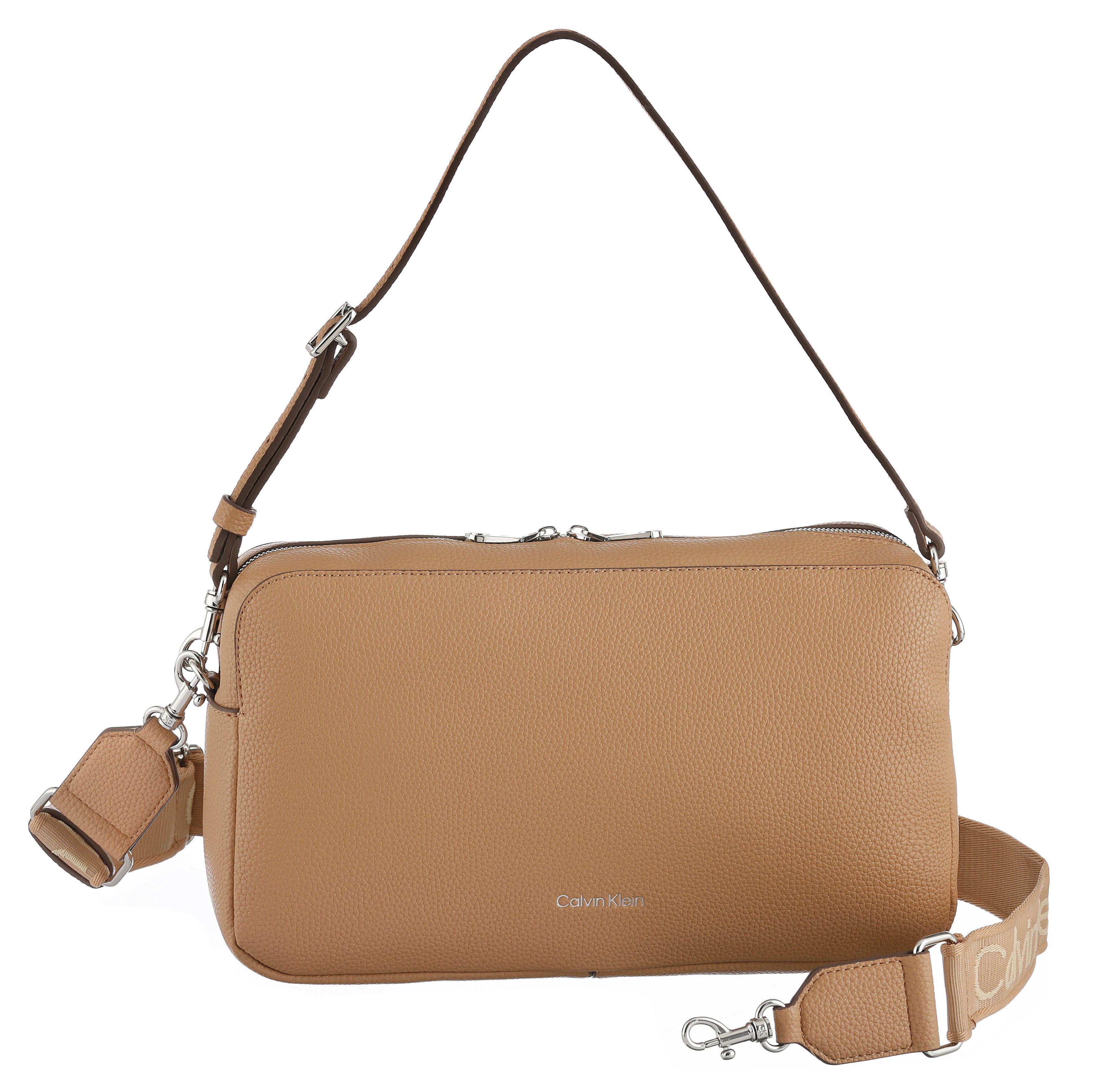 Calvin Klein Umhängetasche WEBBING 2X STRAP, Damen Handtasche, Schultertasche, Camera Bag