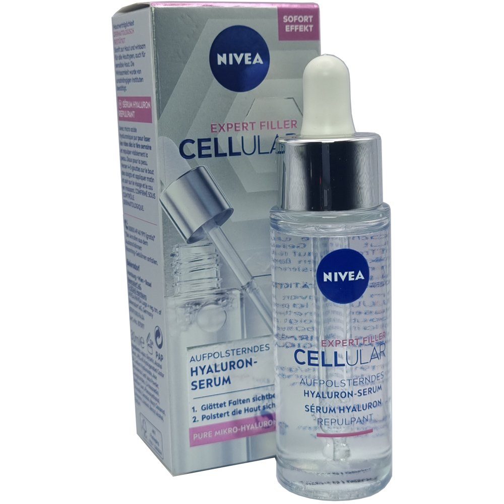 Nivea Anti-Falten-Serum Expert Filler Cellular Aufpolsterndes Hyaluron-Serum, 30ml