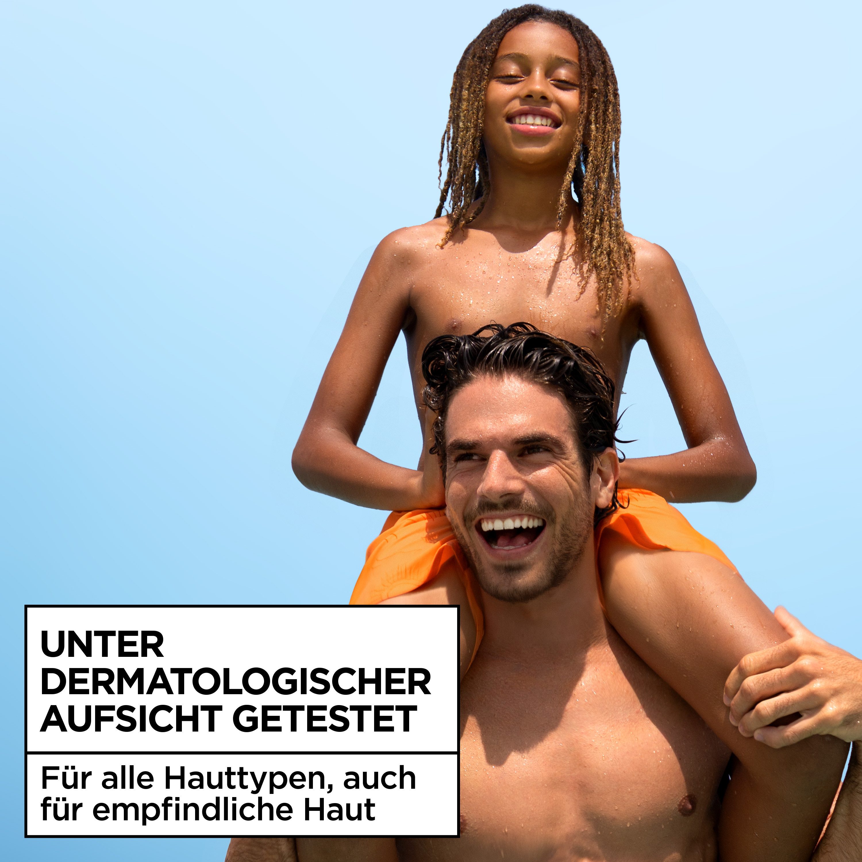 GARNIER Sonnenschutzspray AMBRE SOLAIRE SENSITIVE EXPERT+ LSF 30, mit Hyaluronsäure, für Körper, Gesicht und Haare geeignet – Bild 5 von 5
