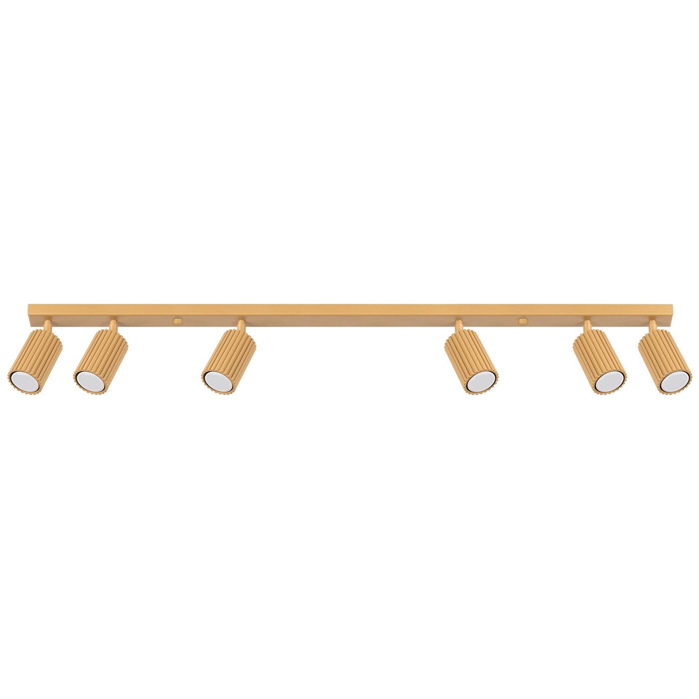 SOLLUX lighting Deckenleuchte Plafond Karbon 6L Golden, Nicht enthalten