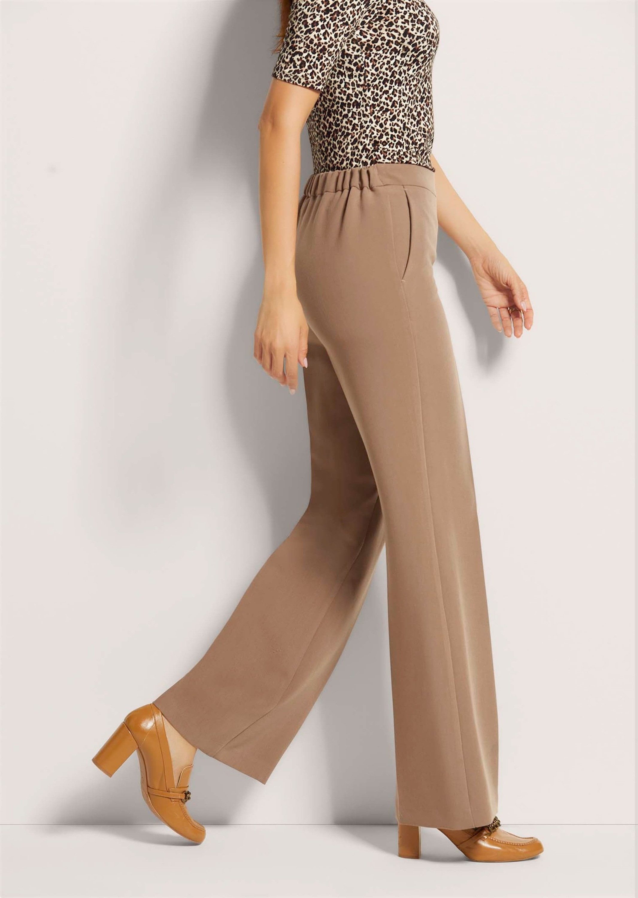 MADELEINE Bügelfaltenhose Weite Schlupfhose mit Bügelfalten