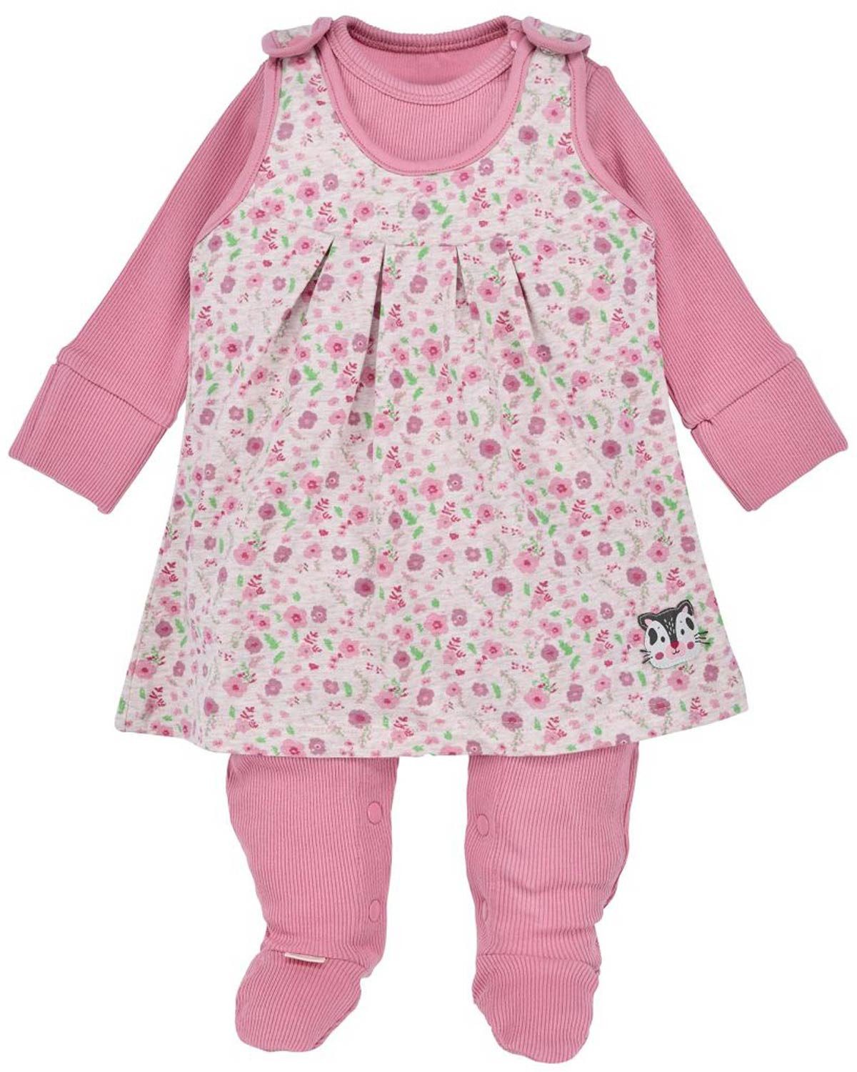 Strampler BONDI Baby Strampler Kleid Kombi 'Blumenallover' 9
