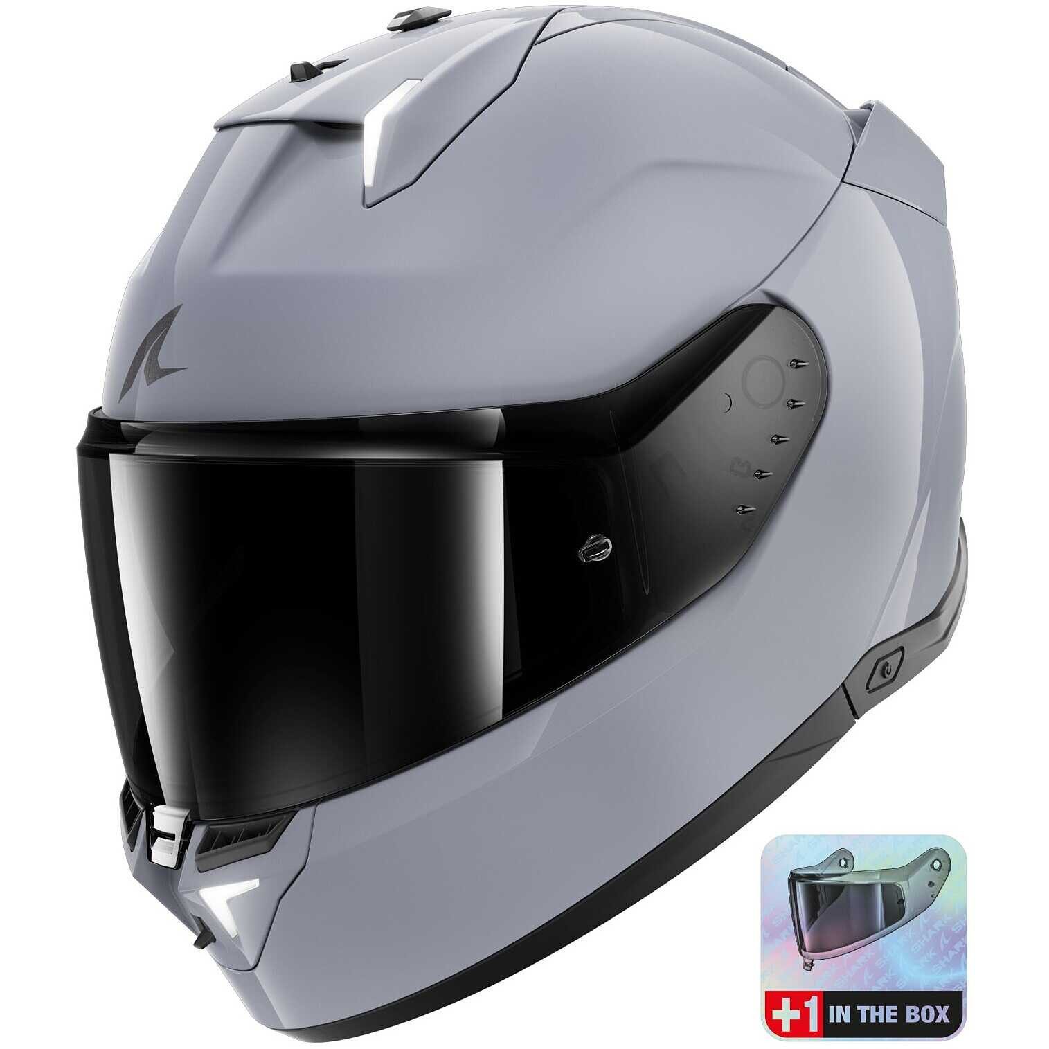 SHARK HELMETS Motorradhelm Shark SKWAL i3 DARK SHADOW EDITION S05 mit LED