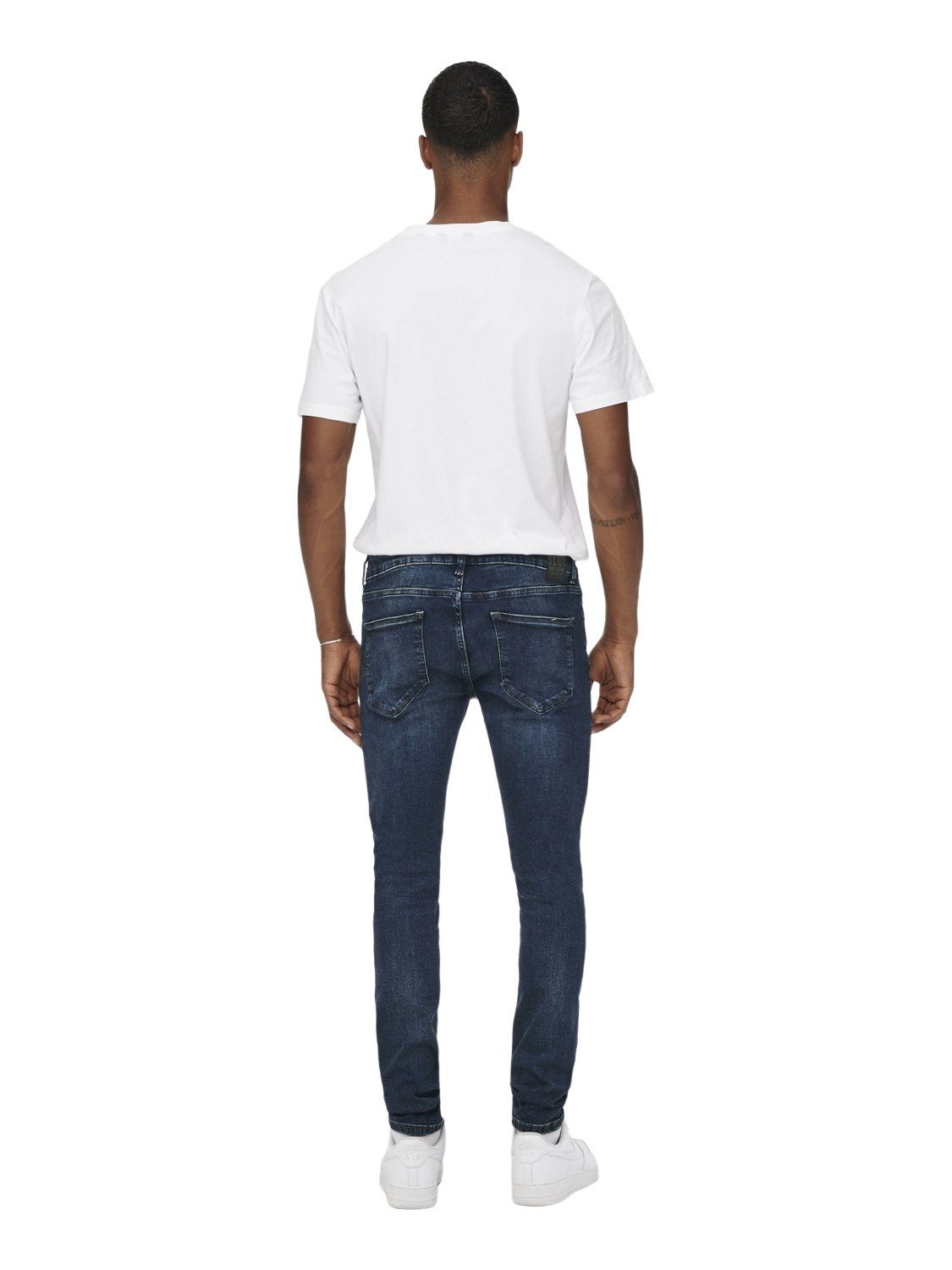 Skinny-fit-Jeans ONLY SKINNY SONS mit ONSWARP MA BLUE Stretch 9809 &