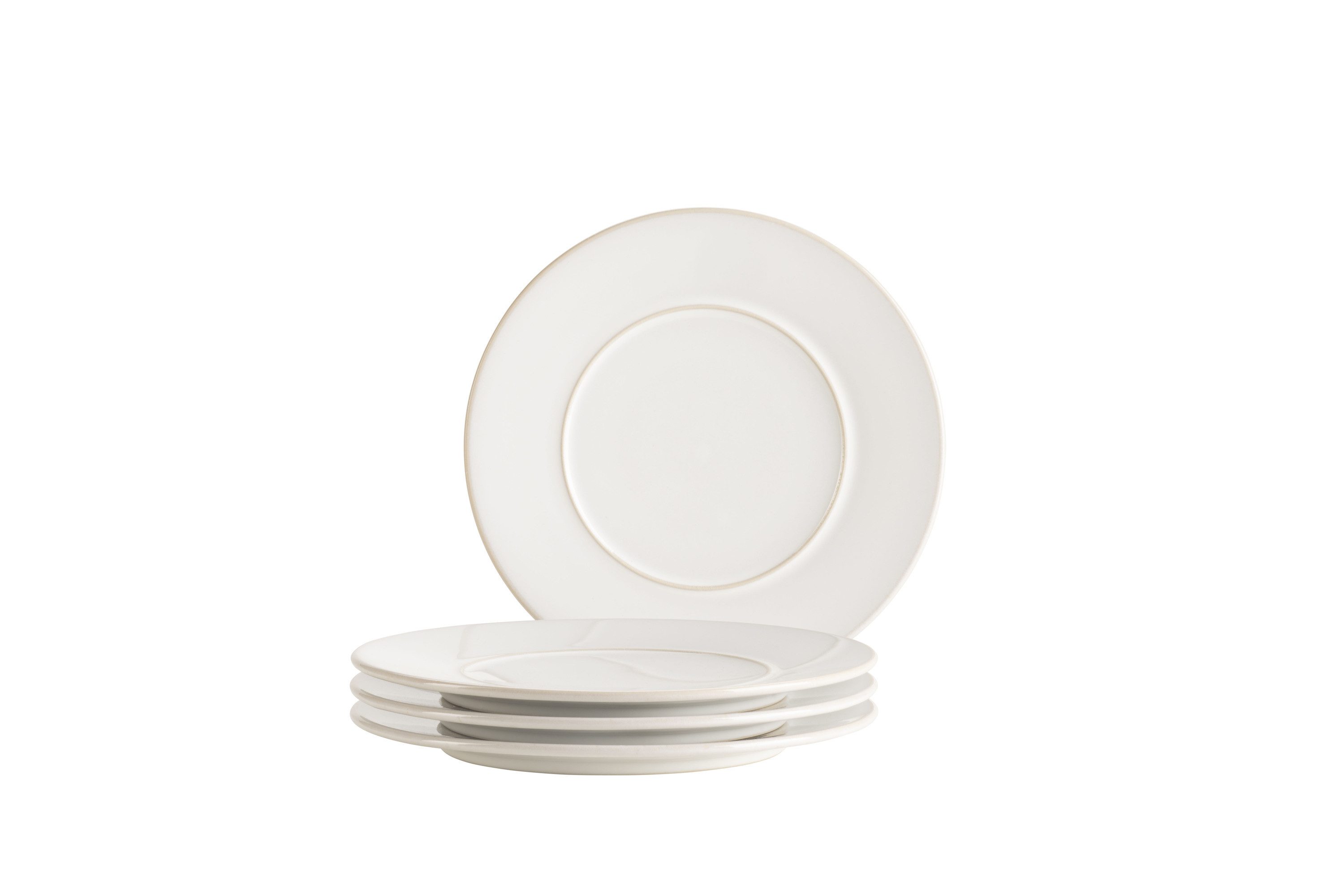 MÄSER Teller-Set Unico (4-tlg), 4 Personen, Steinzeug
