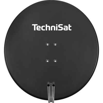 TechniSat SATMAN 850 Plus mit AZ/EL-Halterung für UNYSAT-Universal-LNB SAT-Antenne (Aluminium, Aluminium, wetterfest und rostfrei, einfach montiert, schiefergrau)