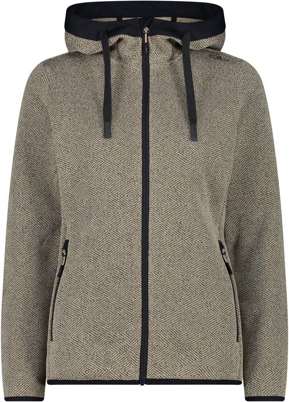 CMP Tanktop WOMAN JACKET FIX HOOD SABBIA