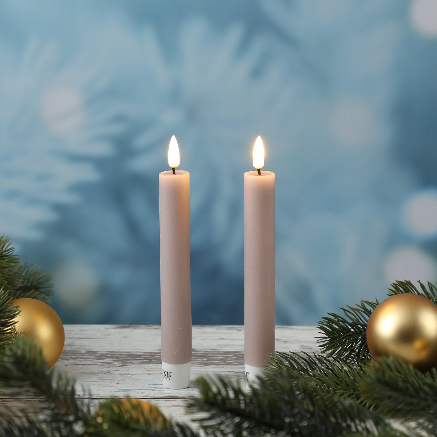 Deluxe Homeart LED-Kerze LED Stabkerzen Mia günstig online kaufen