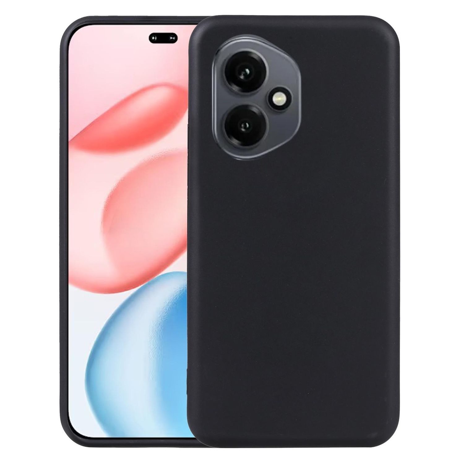 Wigento Handyhülle Für Honor 400 Pro Silikon TPU Schutz Hülle Flexibel Dünn Case Schwarz, Stilvolle TPU Hülle, präzise Aussparungen, schützend