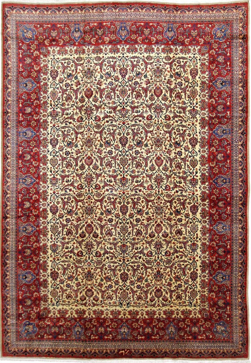 Orientteppich Mashhad Saber 341x491 Handgeknüpfter Orientteppich / Perserteppich, Nain Trading, rechteckig, Höhe: 12 mm