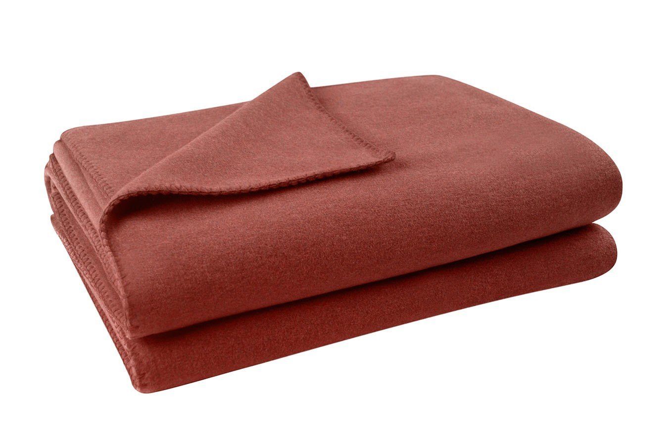 Wohndecke Soft-Fleece Decke 160 x 200 cm kupfer, zoeppritz