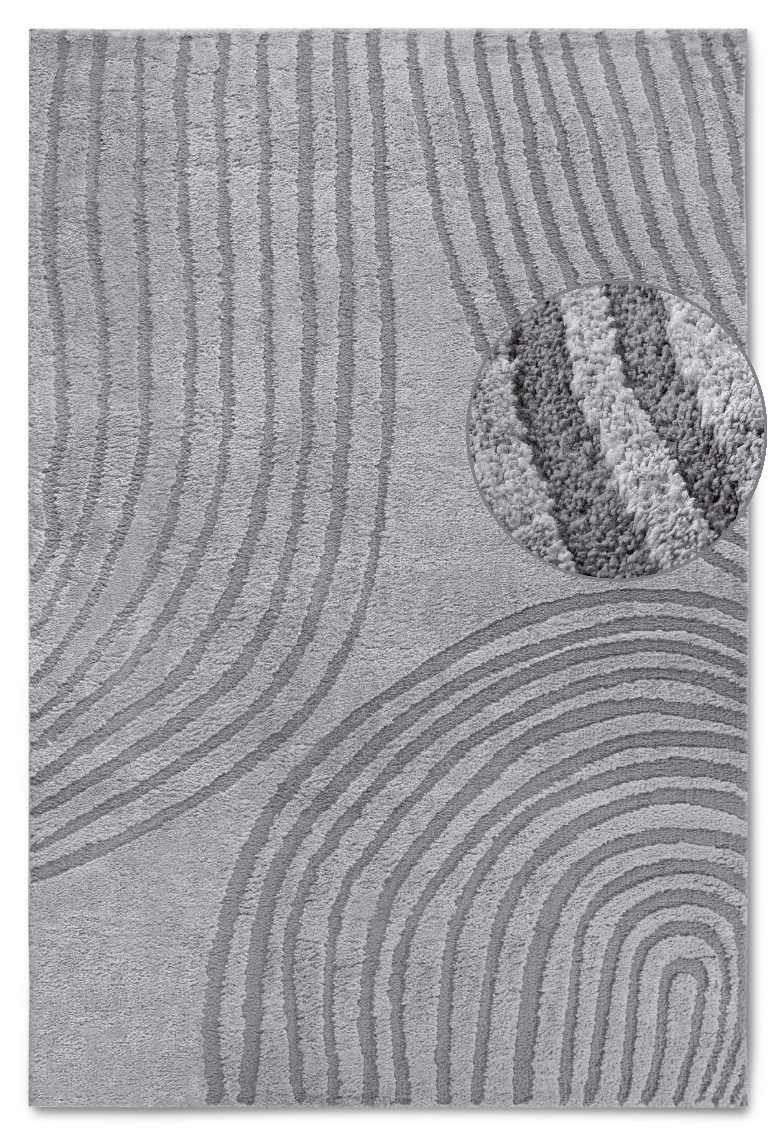 ELLE DECORATION Designteppich »Pigment«, rechteckig, 18 mm Höhe, Hochflor, günstig online kaufen