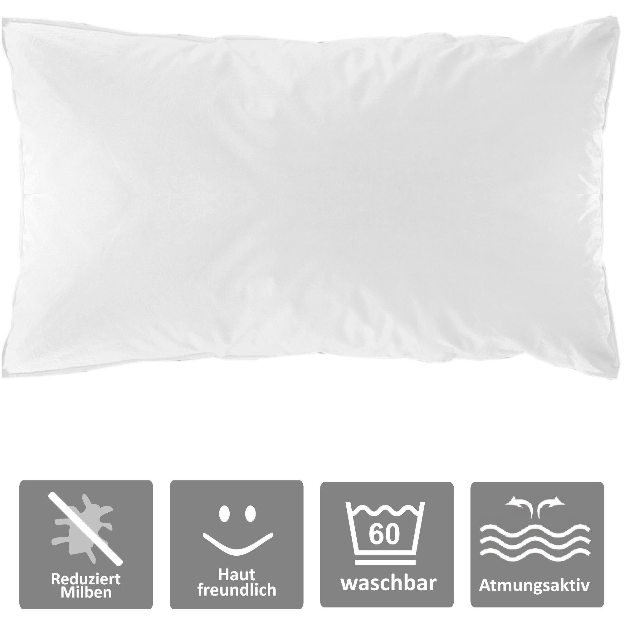 Bestlivings Kopfkissen, 3-Kammer Kissen 40x80cm, Daunen günstig online kaufen