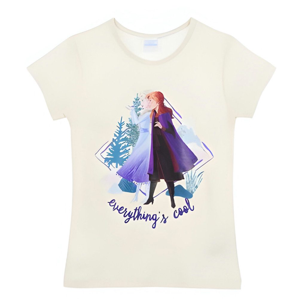 Print-Shirt Disney Die Eiskönigin Elsa Kinder Mädchen kurzarm T-Shirt