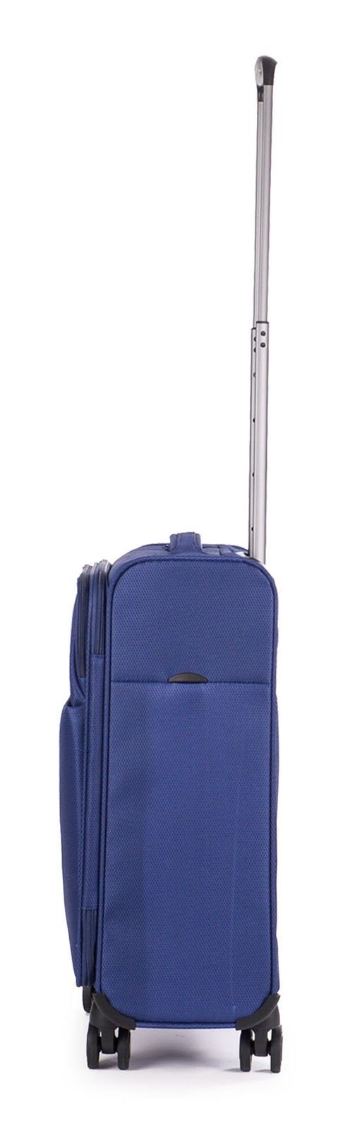 Weichgepäck-Trolley Stratic Light+, 4 Dark Rollen Blue