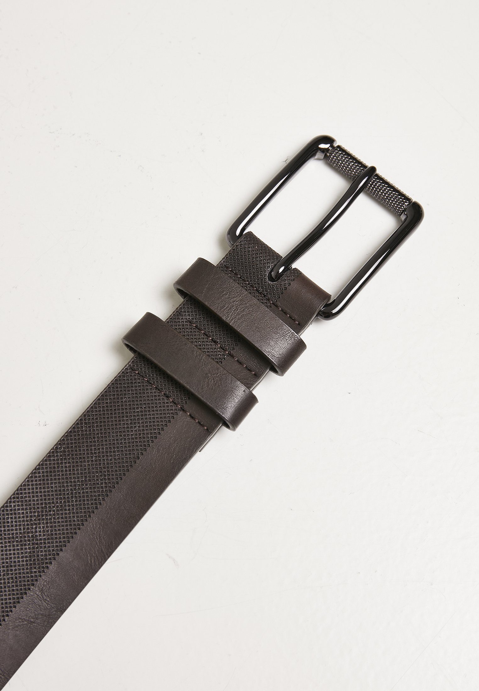 URBAN CLASSICS Hüftgürtel Accessories Leather Belt brown Basic Imitation