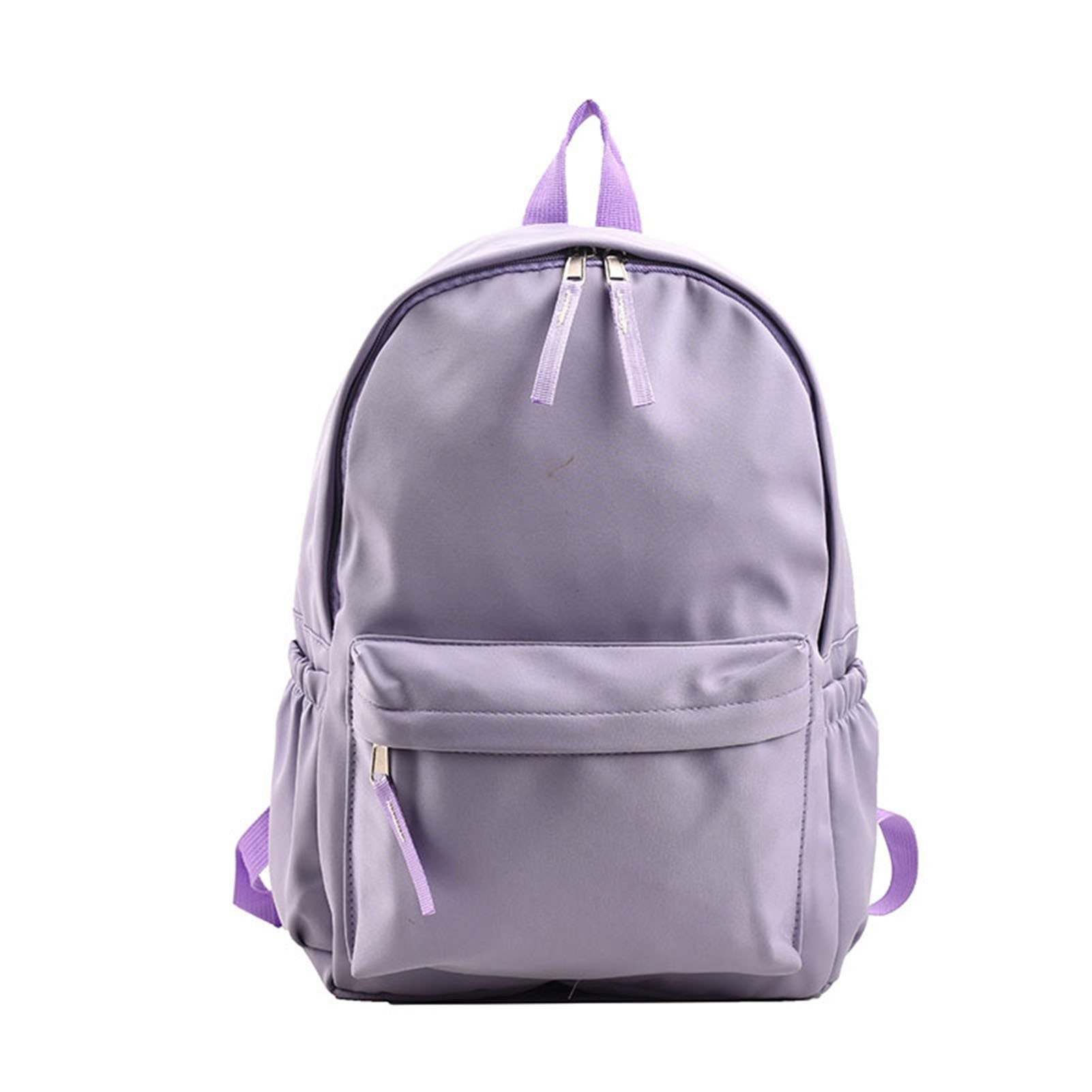 Blusmart Rucksack Einfarbiger, Mit purple Großer Einfacher Rucksack, Umhängetasche Tragbare