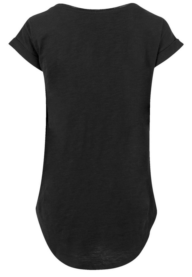 T-Shirt Premium lang Disney Qualität, Hinten To F4NT4STIC Pan Damen T-Shirt geschnittenes Neverland Peter Head extra