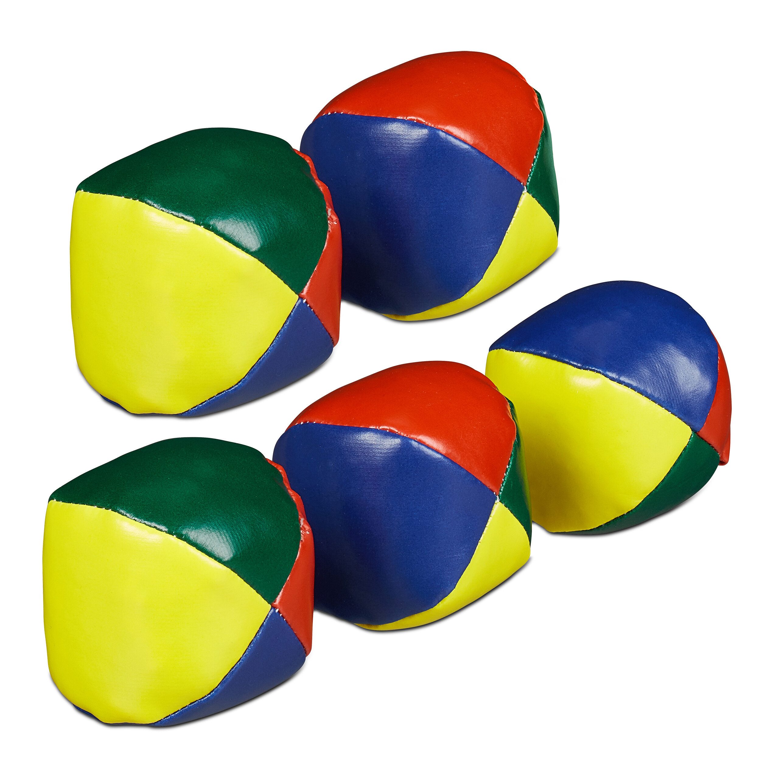 relaxdays Spielball Jonglierbälle 5er Set (5-St)