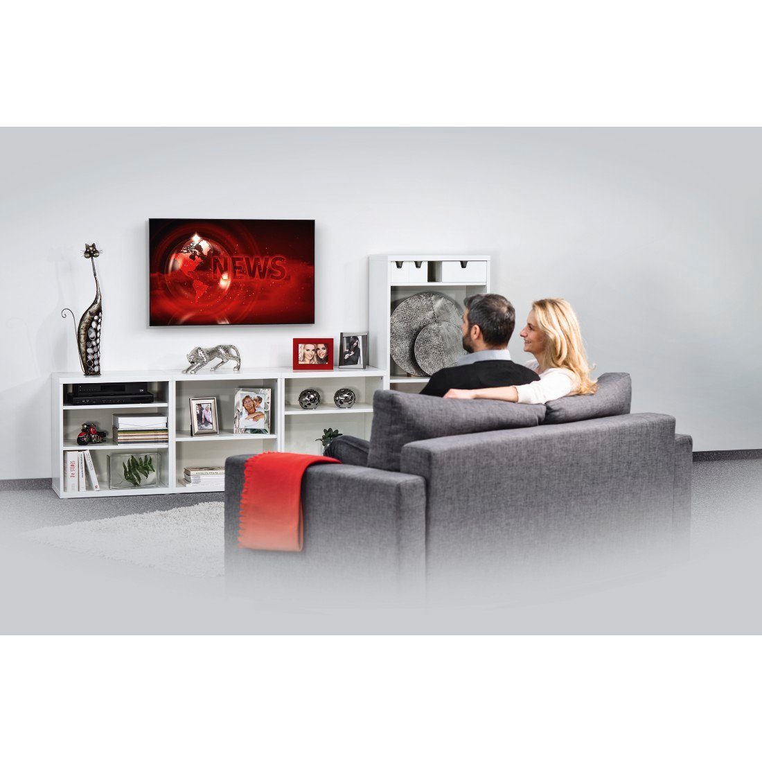 bis starr, Zoll) TV-Wandhalterung, TV-Halter 90 VESA (flach, 800x400) Hama TV-Halterung 37“-90“, (bis 60kg,