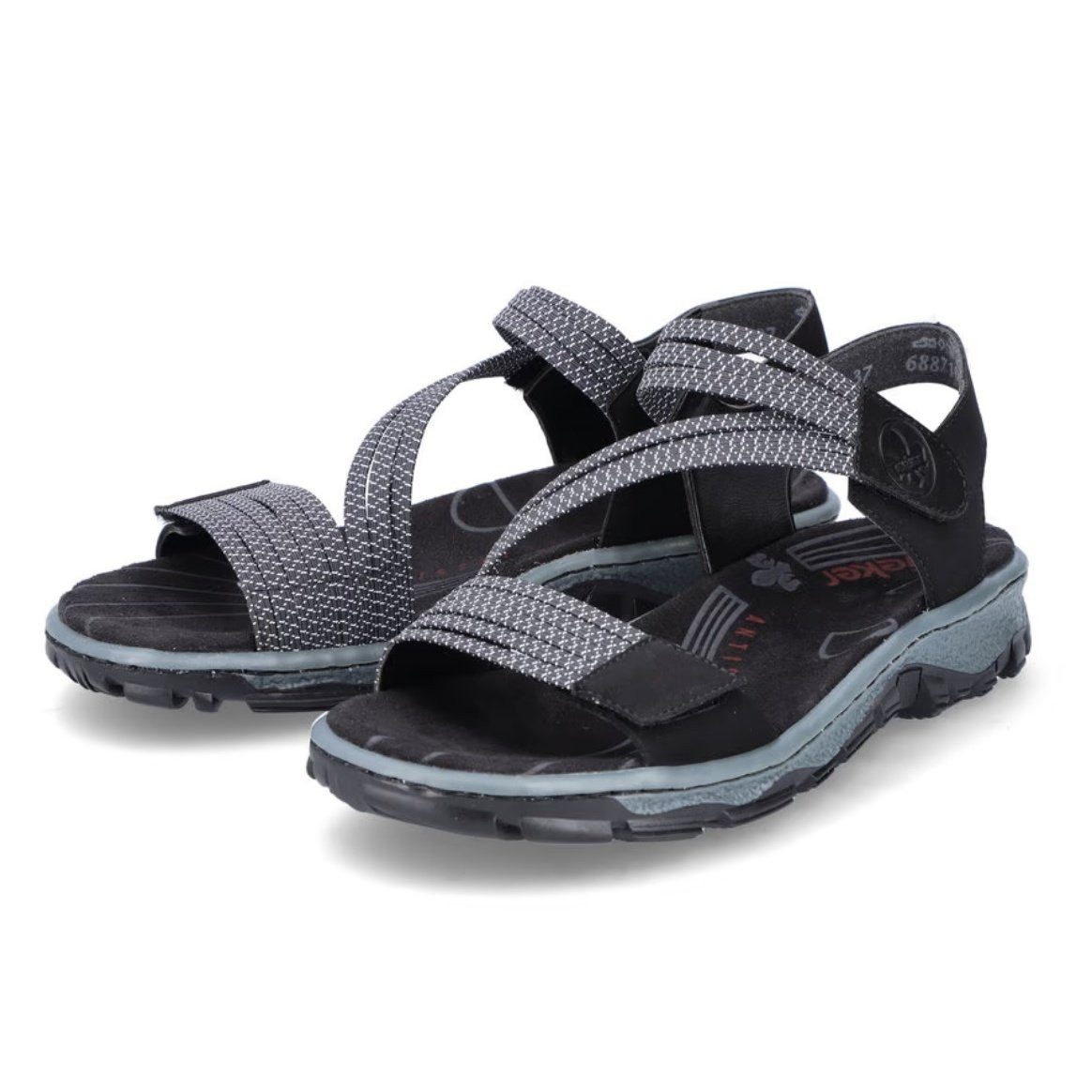 Rieker Trekkingsandalen 68871-00 schwarz Damen Sandale günstig online kaufen