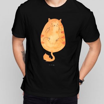 Mr. & Mrs. Panda T-Shirt Katze Mittelfinger - Schwarz - Geschenk, Katzendeko, Mietze, Shirt, F (1-tlg)