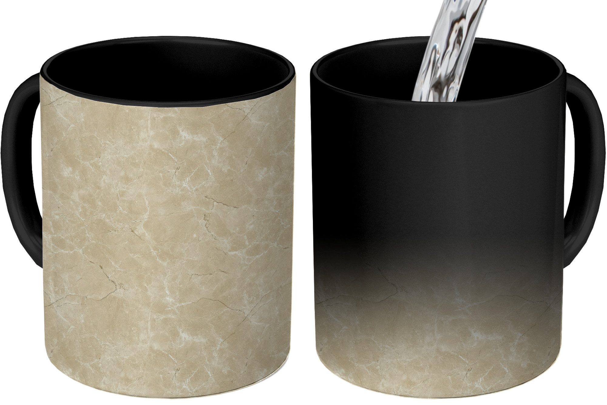 Tasse Hellbeige - Marmor - Diffusionsäderung