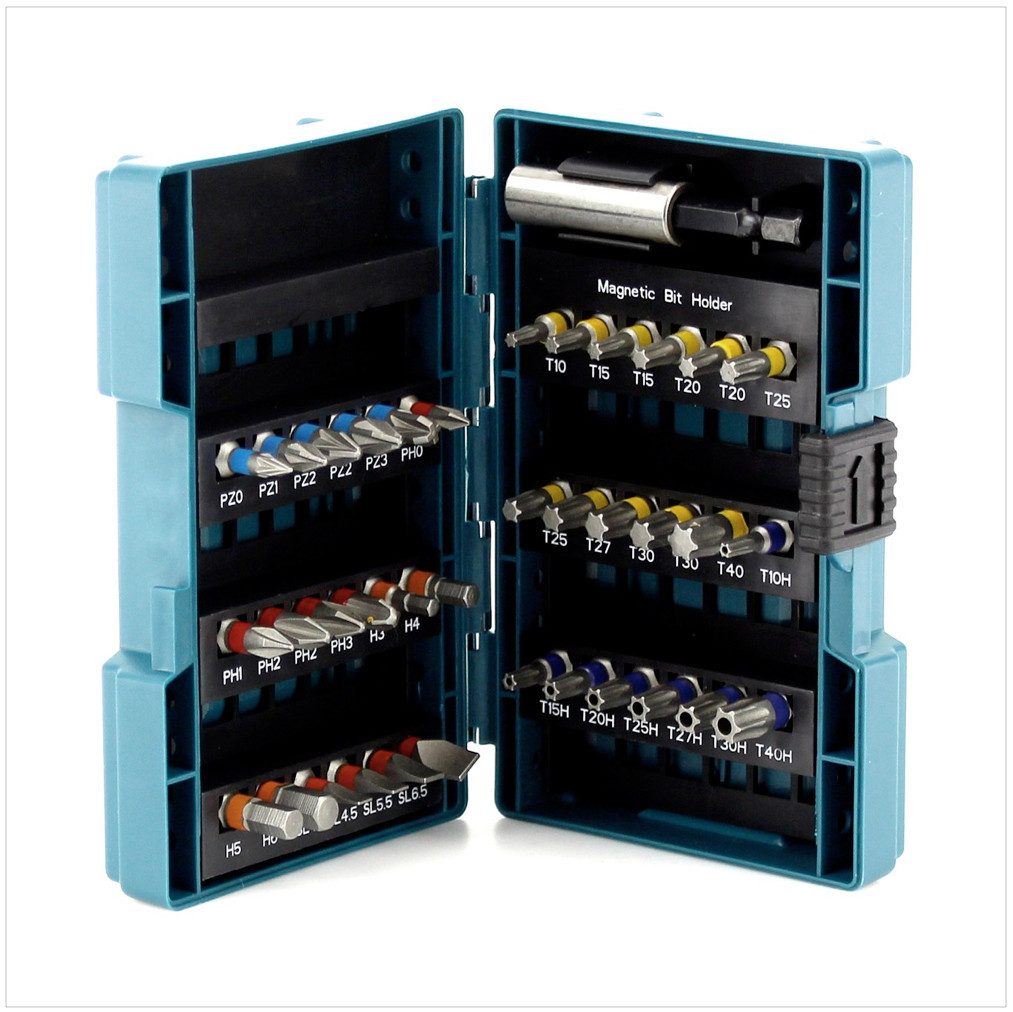 Makita Bit-Set B-28606 Bit-Box Schrauberbit-Set 37-teilig