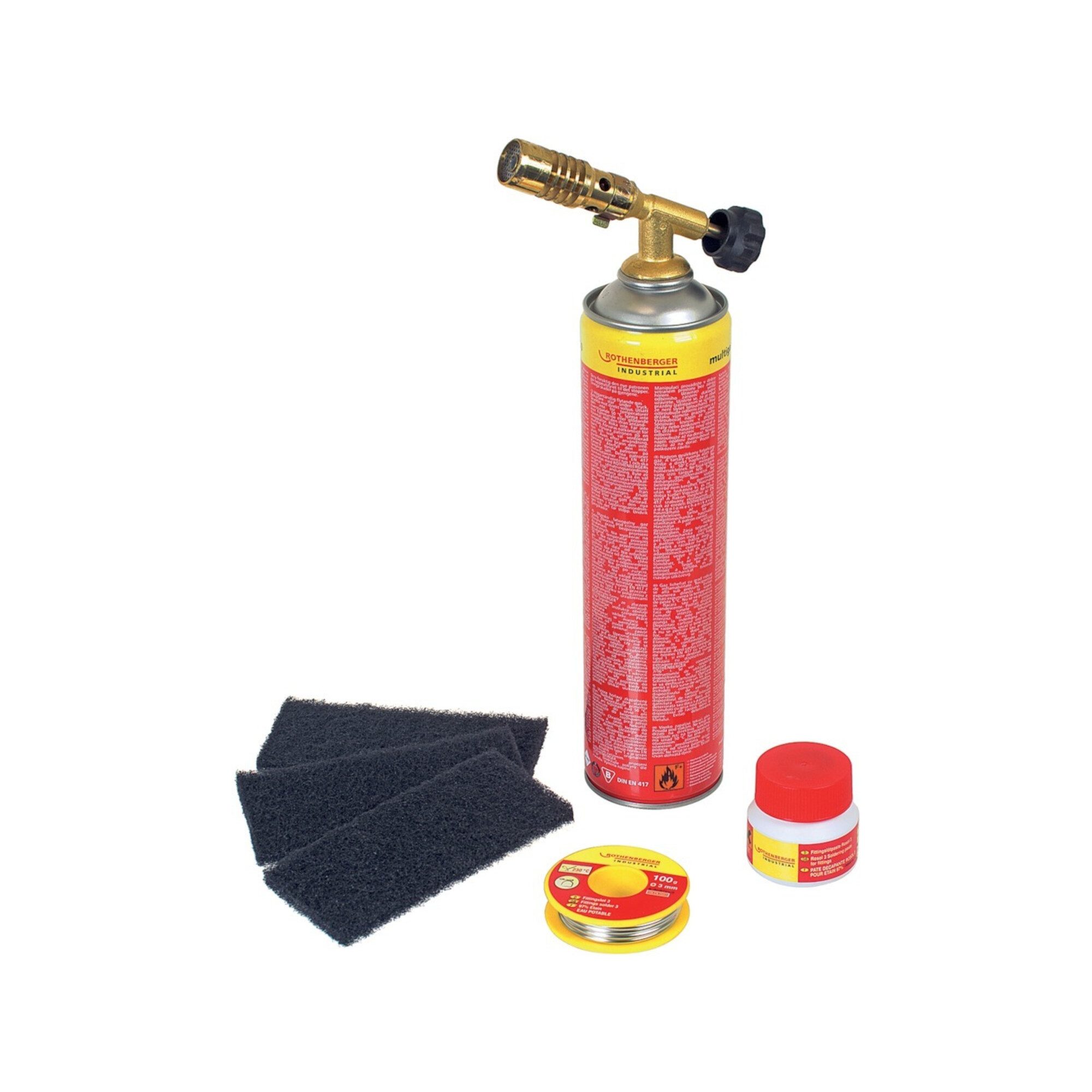 Rothenberger Gaskartusche Rothenberger Lötset ROFIX 1800 kpl. für Trinkwasserl.